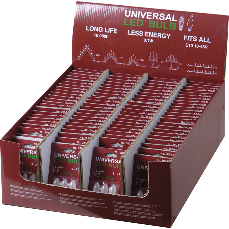 Universal LED Replacement Candle Set, Clear