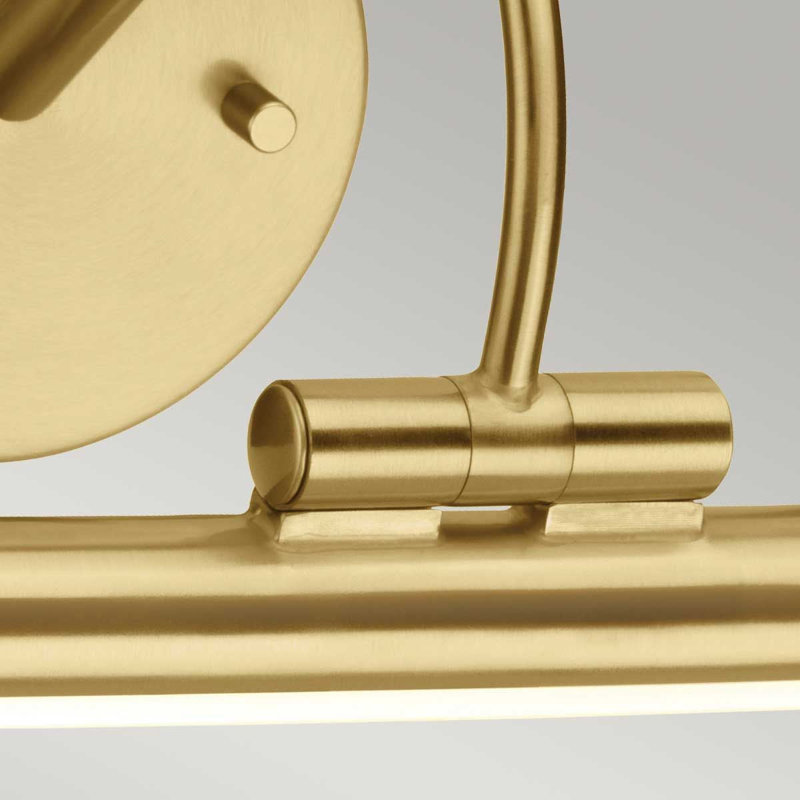 15'' Dimmable LED Wall Mount Picture Light, Brushed Brass