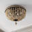Solid Wood Semi Flush Mount