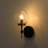 1-Light Wallchiere Clear Glass Wall Sconce