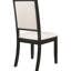 2 chaises d'appoint de salle à manger rembourrées crème et noires - Rehaussez votre espace avec l'élégance de 2 espaces de style