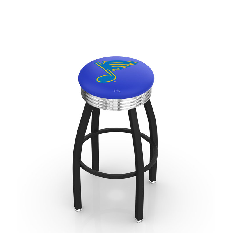 Tabouret tournant 30" avec coussin nhl, Tabouret de comptoir (siège d'une hauteur de 25 p, St Louis Blues