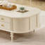 Table basse style français avec rangement crème-107774100