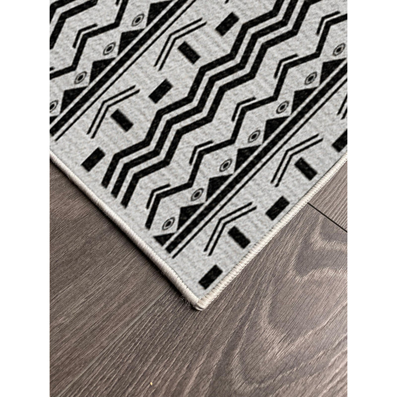 Tapis en coton Dianna, Tapis de couloir 2 pi 7 po x 11 pi 6 po