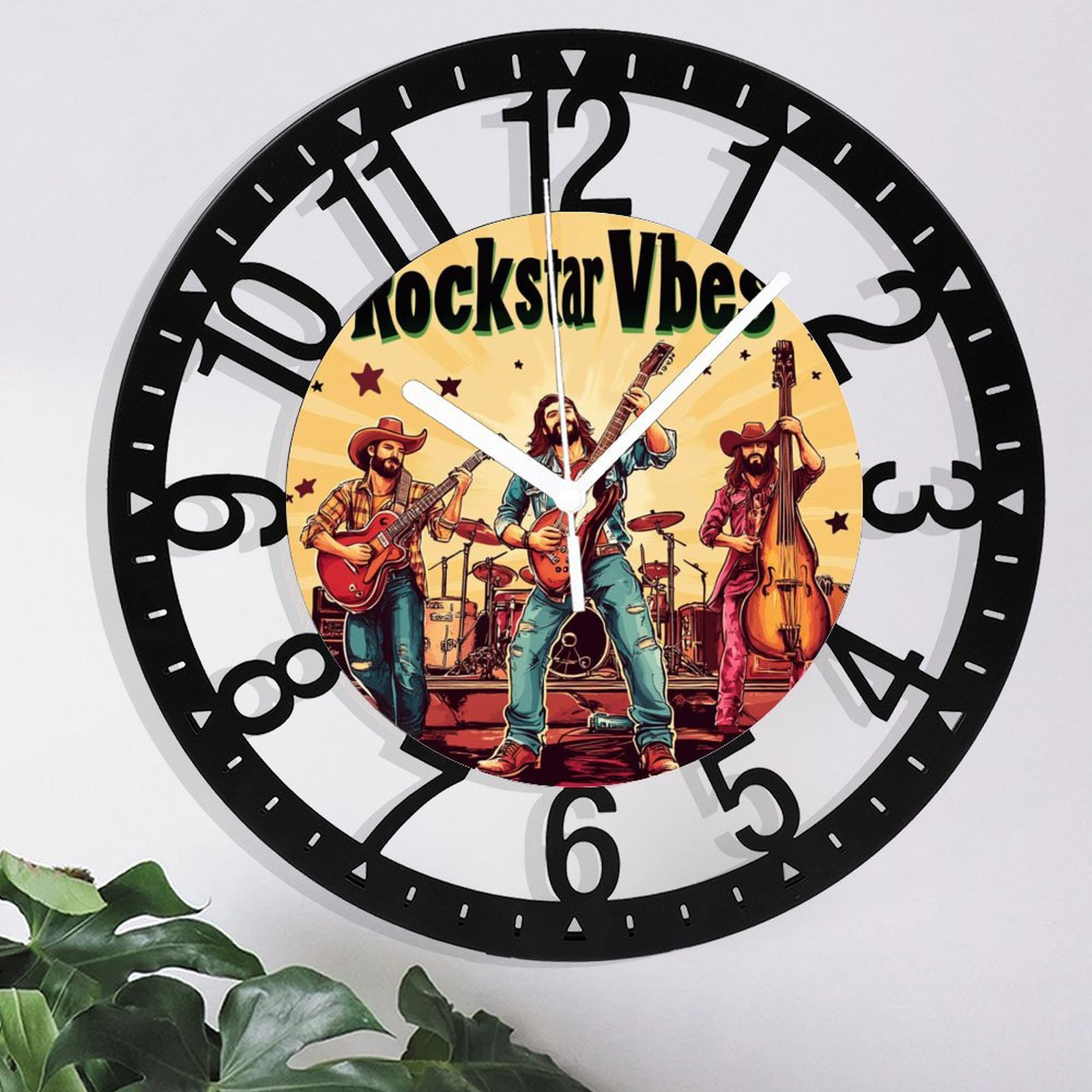 Wall Clock Rumble East Urban Home 10'' Round Iron Wall Clock with Silent Quartz Movement ...