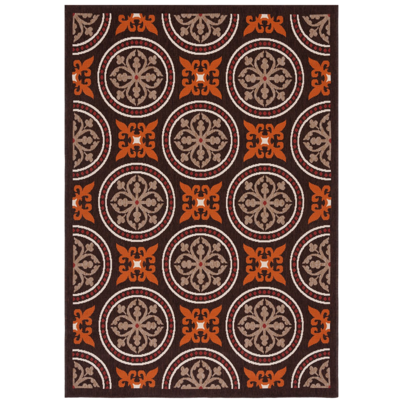 Coucou Performance Oriental Indoor/Outdoor Area Rug, Rectangle 8' x 11'