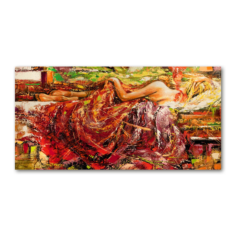 Sleeping Woman - Print, 50cm H x 100cm W x 2cm D, Canvas
