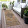 Machine Washable Indoor/Outdoor Xhevrie Copper Rug