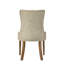 Ensemble de 2 chaises d'appoint en tissu beige et en chêne récupéré Yotam-972666405-972666401