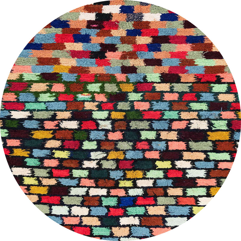 Abstract Indoor Rug, Round 5'