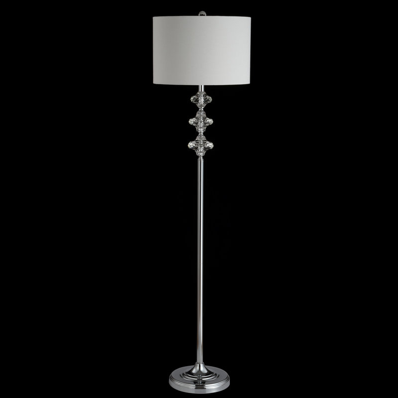 Chavers 60'' Chrome Traditional Floor Lamp