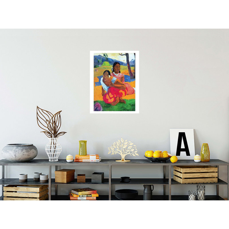 Nafea Faaipoipo (When are You Getting Married?) Par Paul Gauguin - Impression Giclée, H 28 po x l 22 po