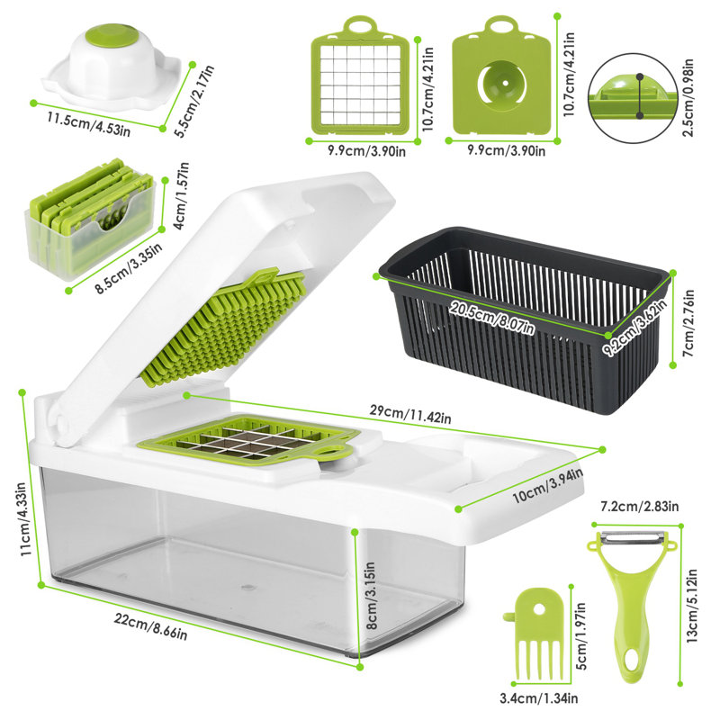12 In 1 Vegetable Chopper with Container