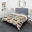 Graffiti Pop Art Cassette Tape Pattern - Ensemble de housse de couette à motif abstrait-794148193
