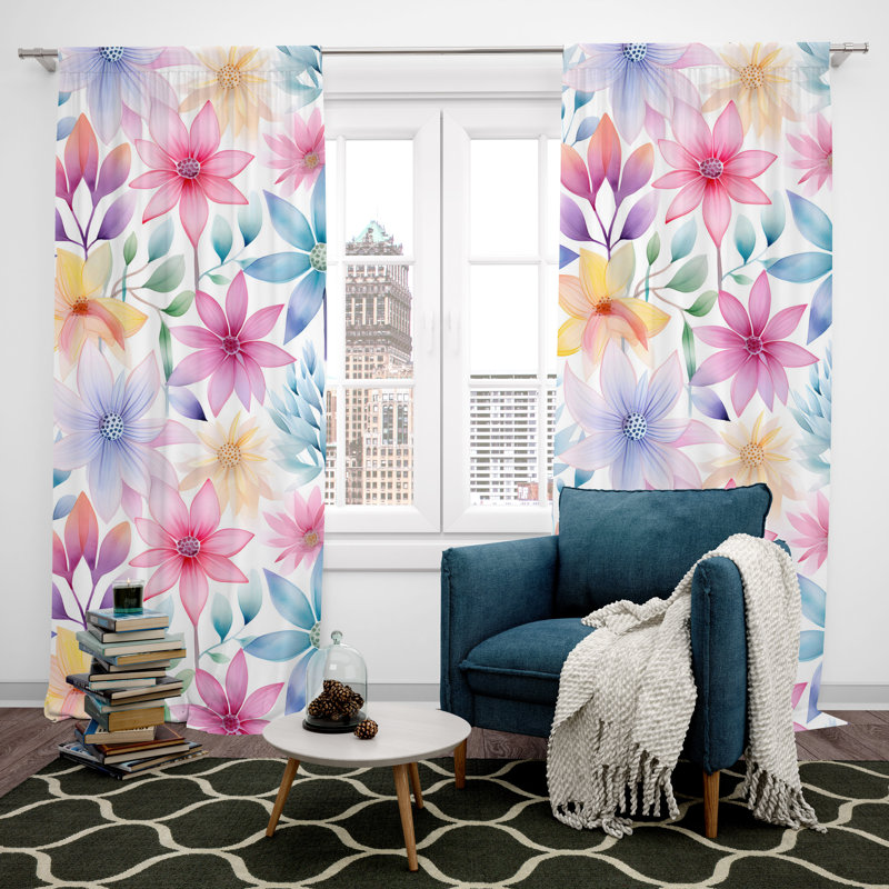 Rideau en polyester Faine, L 40 po x L 82 po