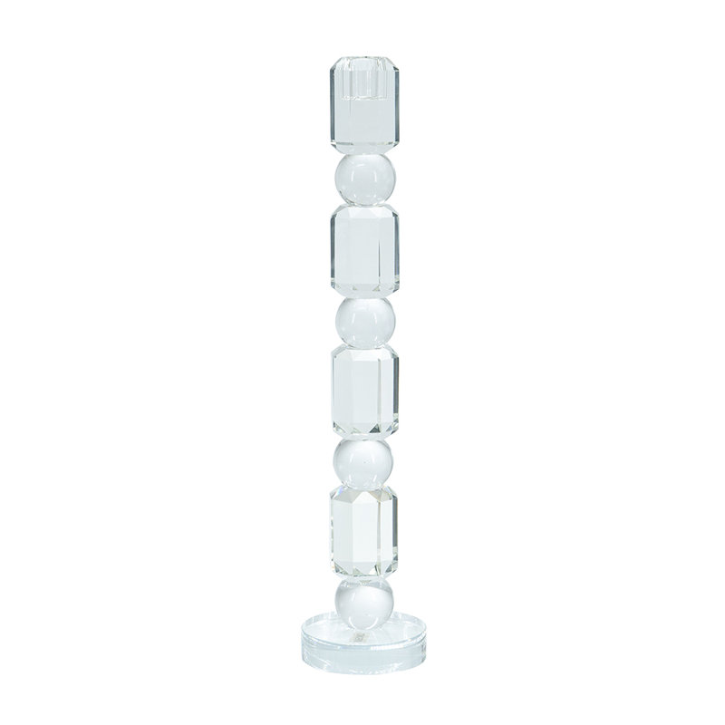 Porte-bougie effilé D3X15, H 15 po x l 3,1 po x P 3,1 po