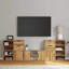 5 Piece TV Units With Storage ODDA Solid Wood Pine-139658632