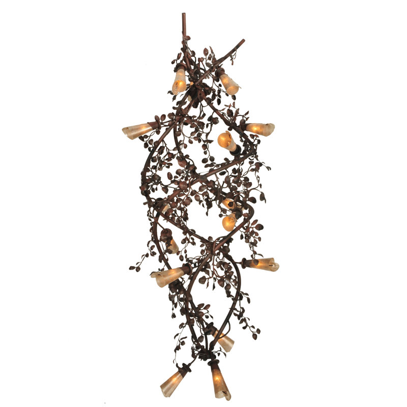 Rustic Lodge 30 - Light Dimmable Geometric Chandelier