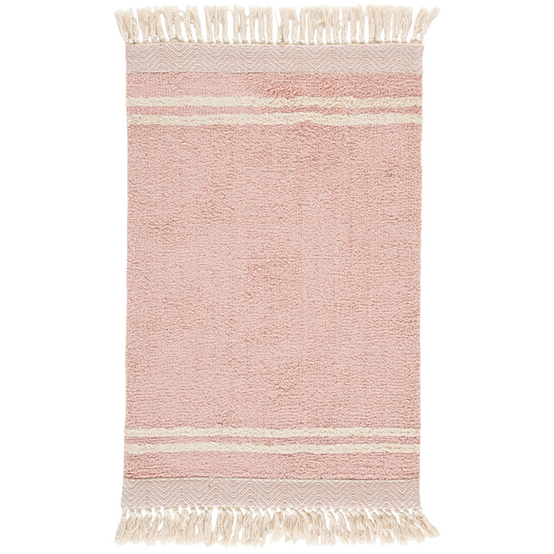 Tapis rose / ivoire Easy Care 211, Rectangle 2 pi x 3 pi
