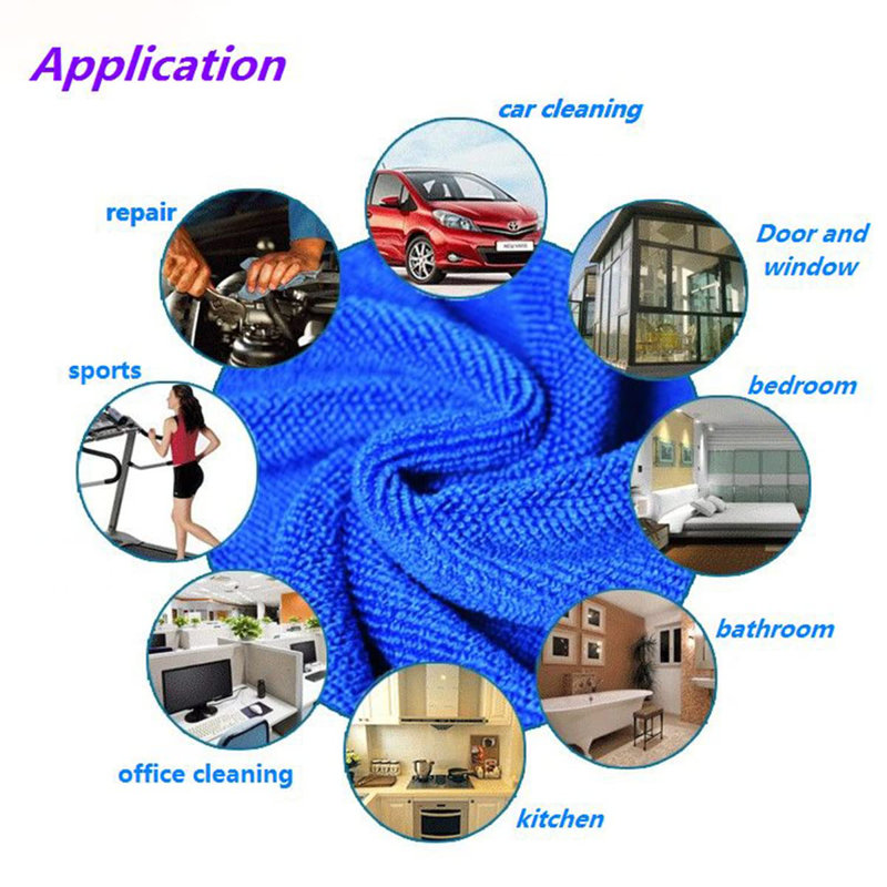 Tissu en microfibre, Bleu, 12,28 po x 12,32 po