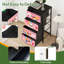 Commode 4 tiroirs avec tiroirs verticaux en tissu