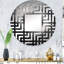 Miroir décoratif noir en forme de spirale cosmique noir MIR106078 C-95186770