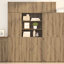  Storage Cabinet Black Oak 80 X 42.5 X 225 Cm Engineered Wood-278122335