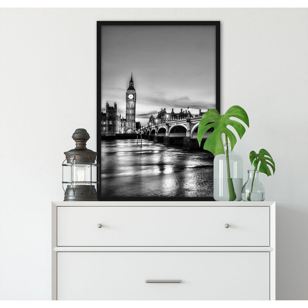 Gerahmtes Poster Westminster Bridge Big Ben