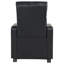 Ensemble de salon inclinable capitonné noir Kryton