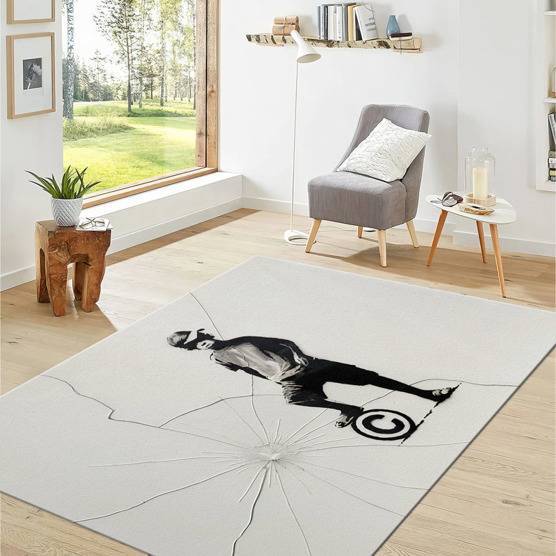 Tapis à imprimé floral Floral Elegance Soft, Rectangle 2 pi x 2 pi 11 po