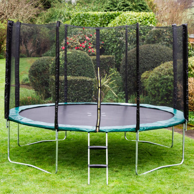 Global Furniture Direct ft Round Backyard Trampoline with Safety Enclosure
