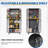 71" H Metal Removable Garage Storage Cabinet with Adjustable Shelves.