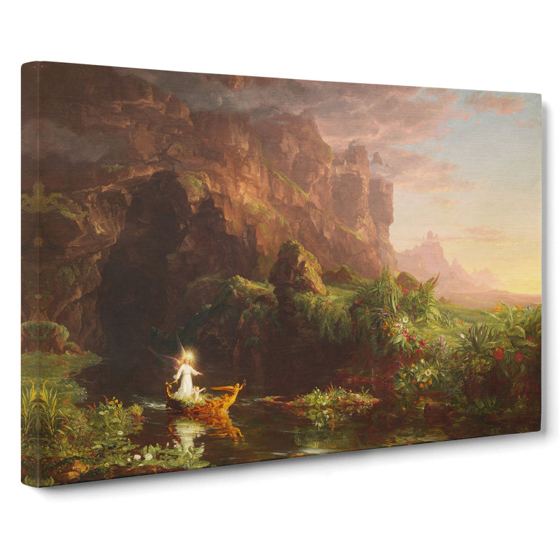The Voyage Of Life Childhood by Thomas Cole - Wrapped Canvas, 50cm H x 76cm W x 3cm D