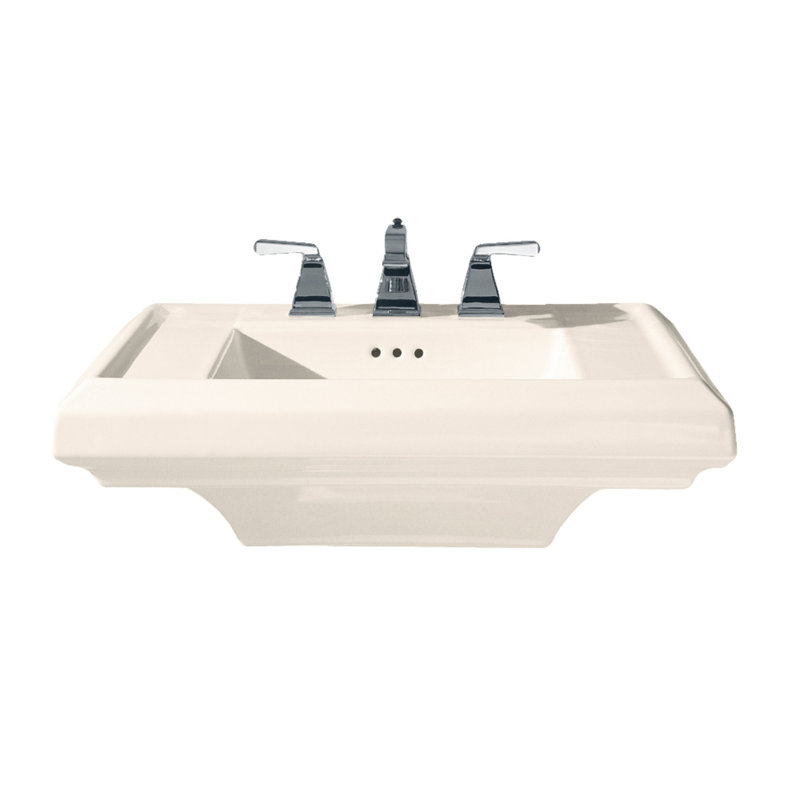 Lavabo de salle de bain avec trop-plein 24 po Town Square, Lin, Simple