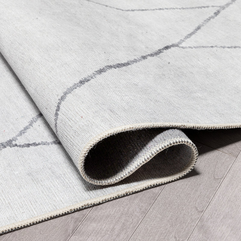  Tapis ivoire ivoire Apollo Bryn, Rectangle 7 pi 7 po x 9 pi 10 po