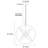 Modern 6 - Light Sputnik Globe Chandelier