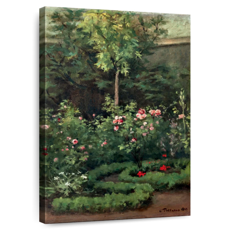 Senne A Rose Garden 1862, H 51 po x l 34 po