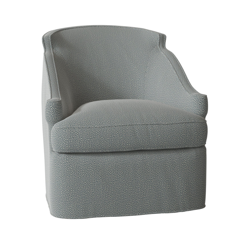 Fauteuil pivotant de 30 po Barbara, Cyan Maya