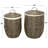 Seagrass Handmade Decorative and Functional Storage Basket with Liner and Matching Tops-2146496987