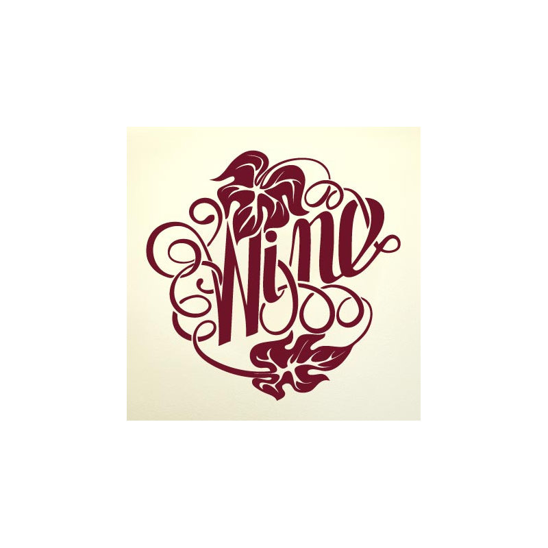 Wall Decal, Large, Burgundy