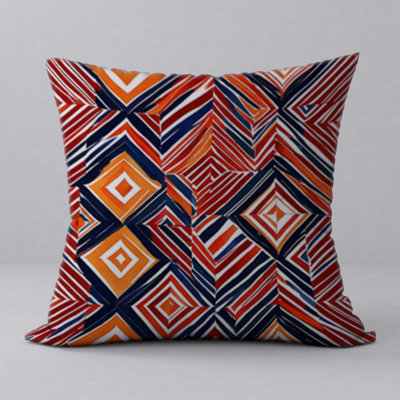 Abstract Reversible Throw Pillow