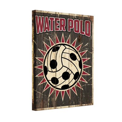Ballon de water-polo tendance avec motif en étoile