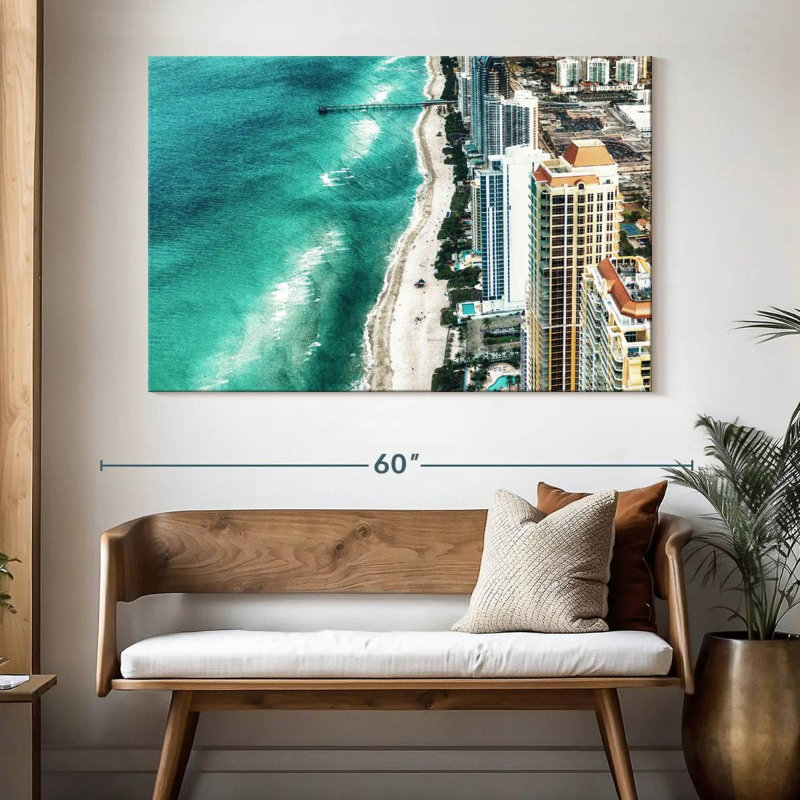 Nicci Miami Beach en été, H 34 po x l 51 po