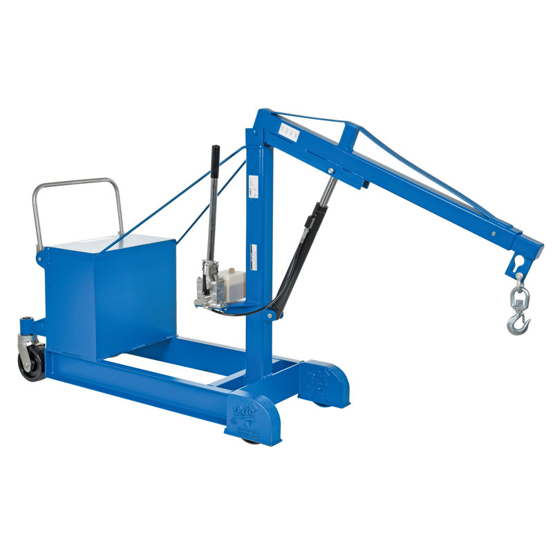 Grue de plancher à contrepoids, H 102 po x l 29 po x P 135,13 po