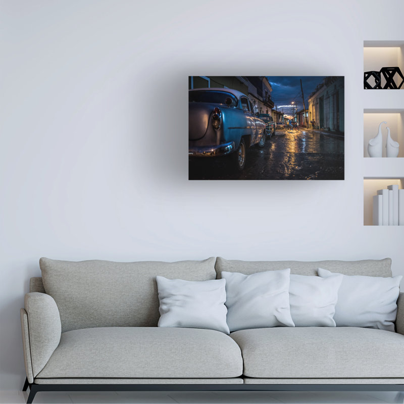 «Night In Trinidad» sur toile par Marco Tagliarino, H 16 po x l 24 po x P 2 po