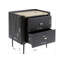 Milano 2 Drawer Bedside Table