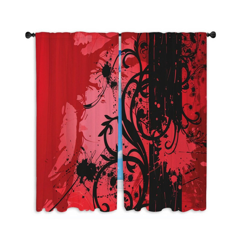 Paire de rideaux obscurcissant en polyester Narcis, L 20 po x L 54 po