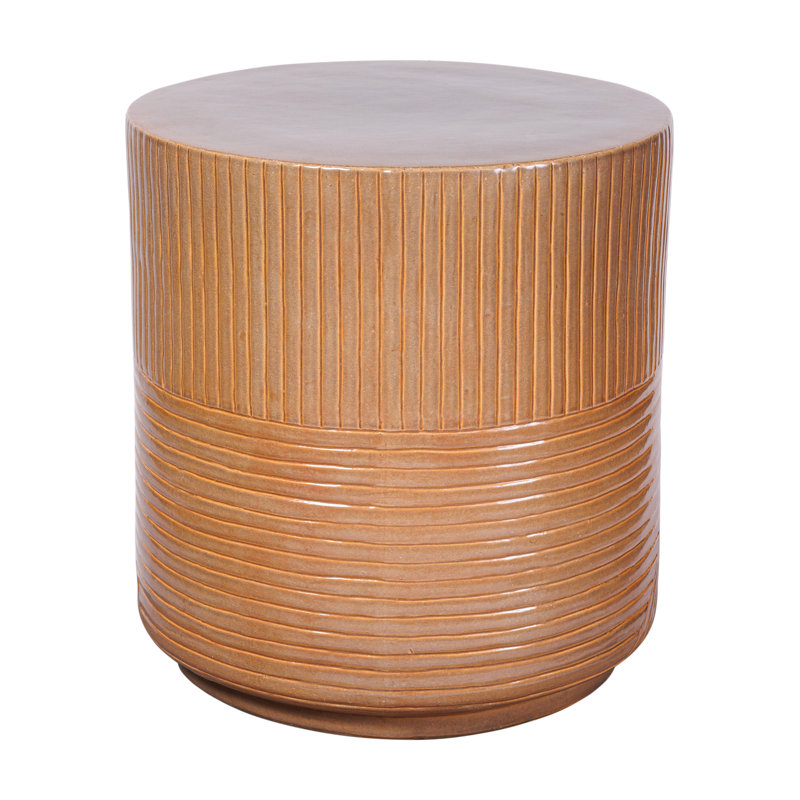 Serenity Garden Stool, Taupe Gloss