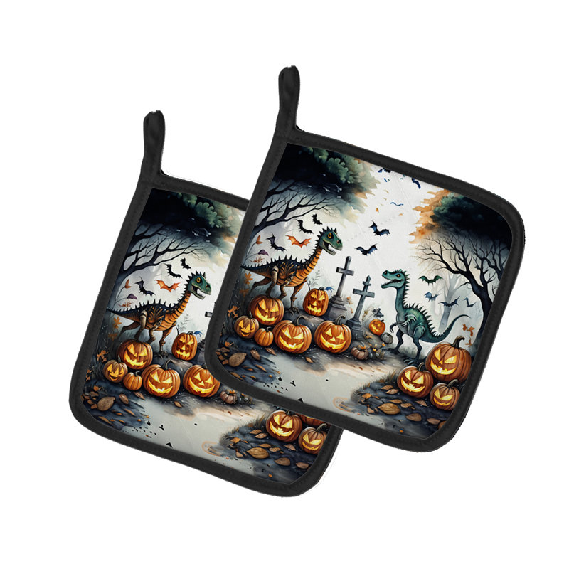 Dinosaurs Spooky Halloween - paire de poignées