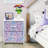 Sorbus Nightstand with 2 Drawers in Tie Dye Purple